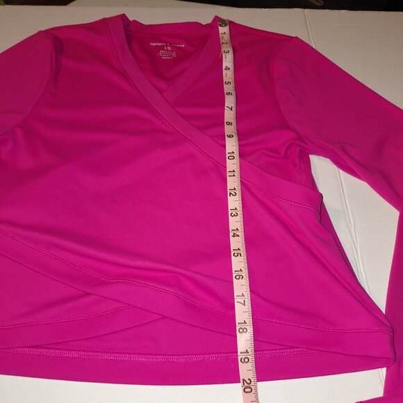 Harmony Balance Pink Crop Top Women's Size Large - Picture 4 of 8